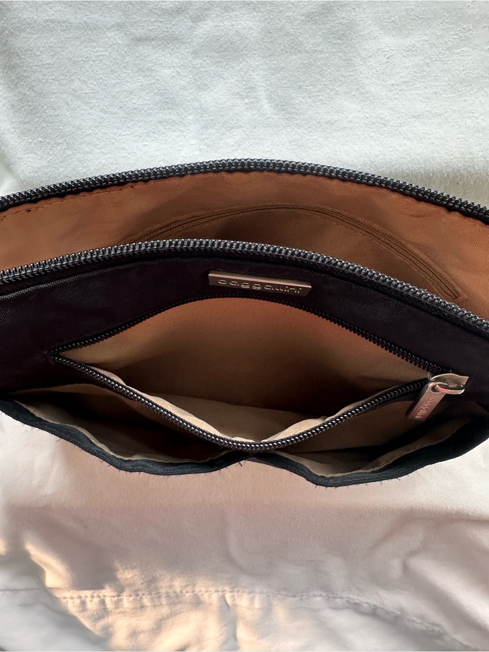 Baggallini Black Crossbody Organizer with Silver Accents - Picture 8 of 9